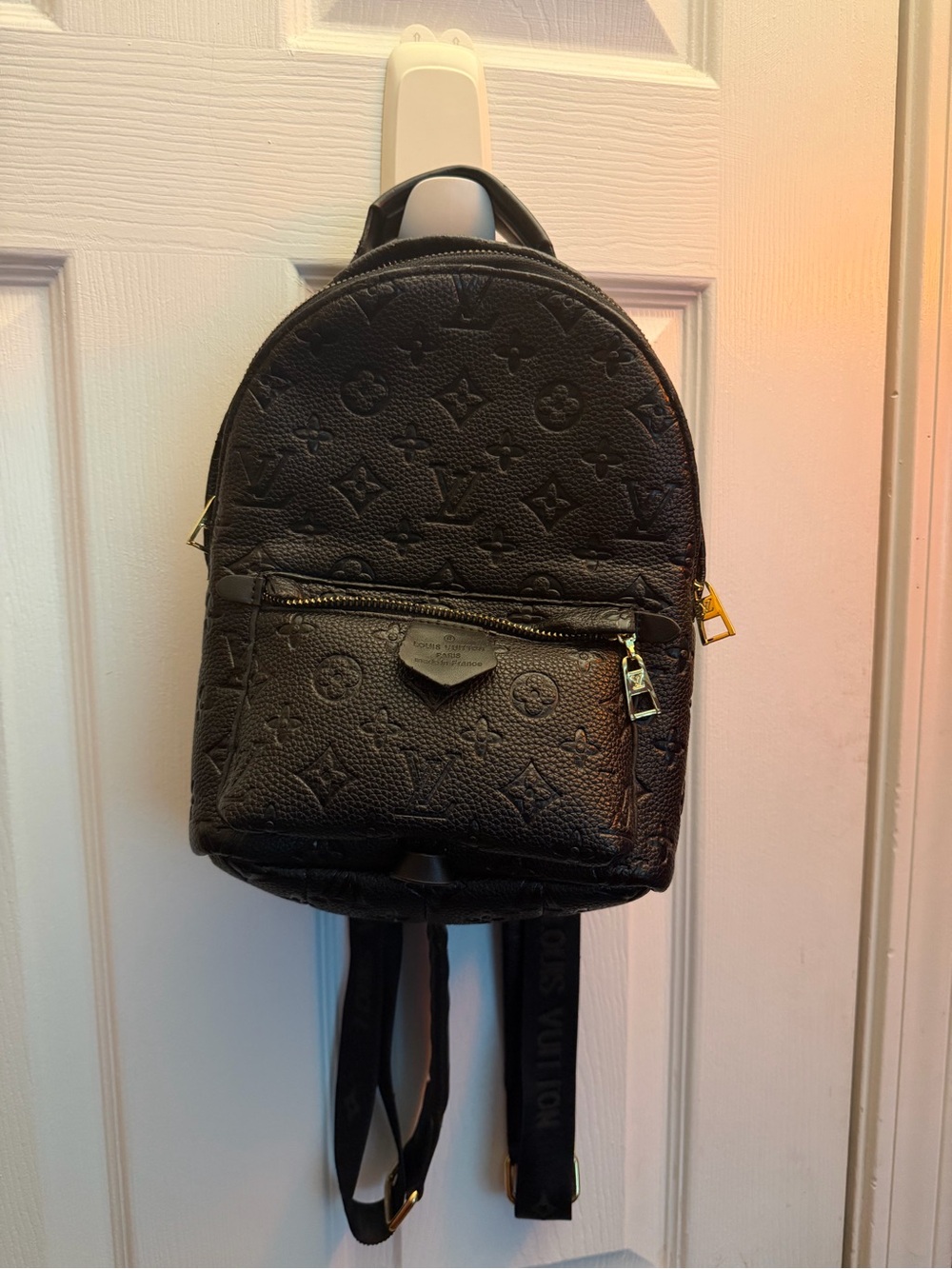 Black Embossed Mini Backpack - Picture 11 of 11